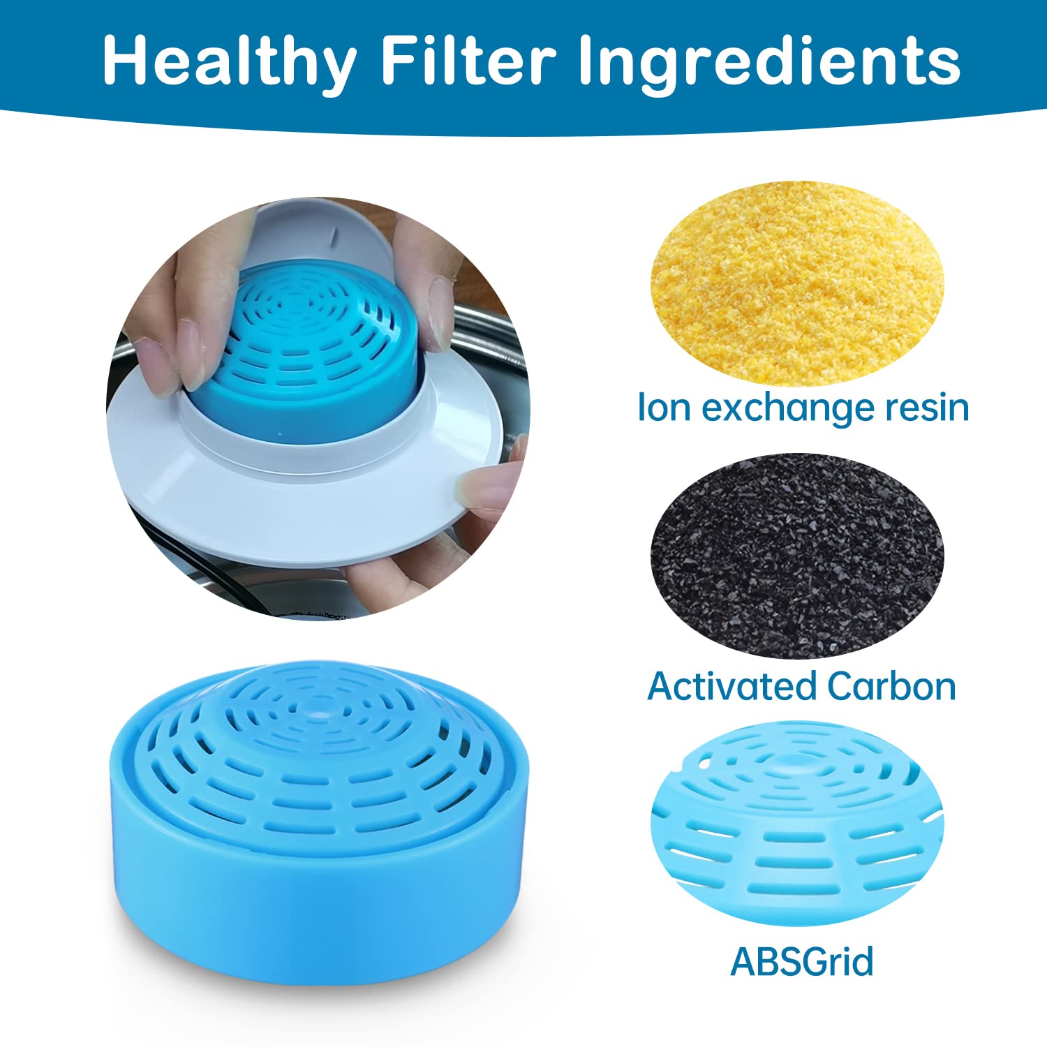 OYES filters materials close-up highlights cotton, carbon, and resin components.