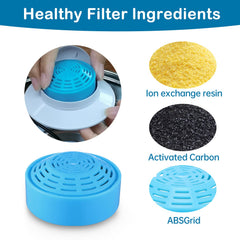 OYES filters materials close-up highlights cotton, carbon, and resin components.