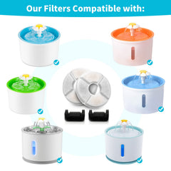 OYES replacement filters close-up highlights activated carbon and ion-exchange for cleaner water.