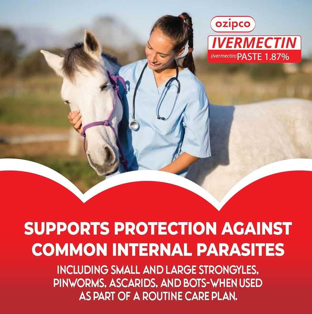 OZIPCO Ivermectine cheval, contrôle qualité et traçabilité.