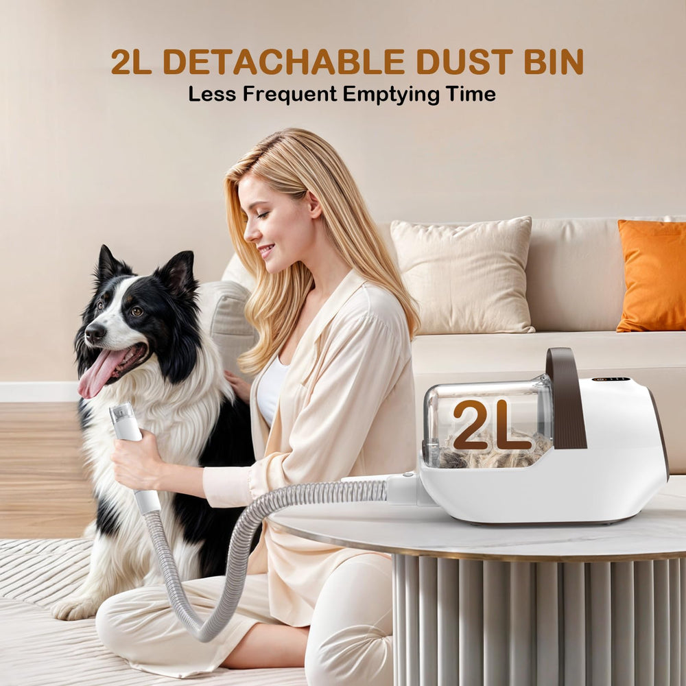 Ozumek 7-in-1 pro pet grooming kit includes versatile tools for home grooming.