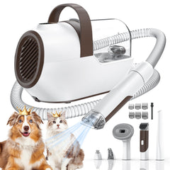 Ozumek dog grooming vacuum main unit with strong suction for hair capture.