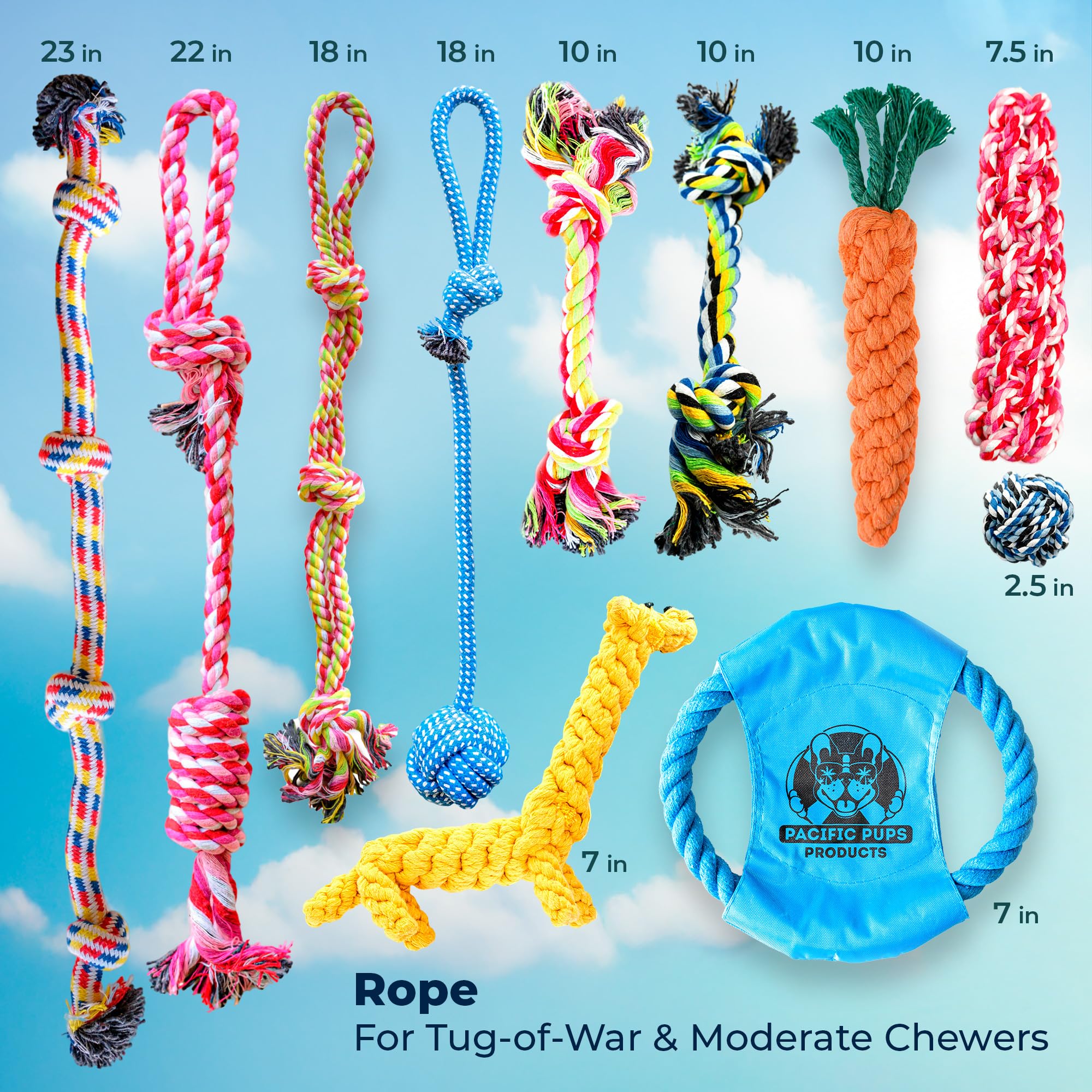 Pacific Pups Products flossie dental dog toy giraffe offers textured chewing and engagement