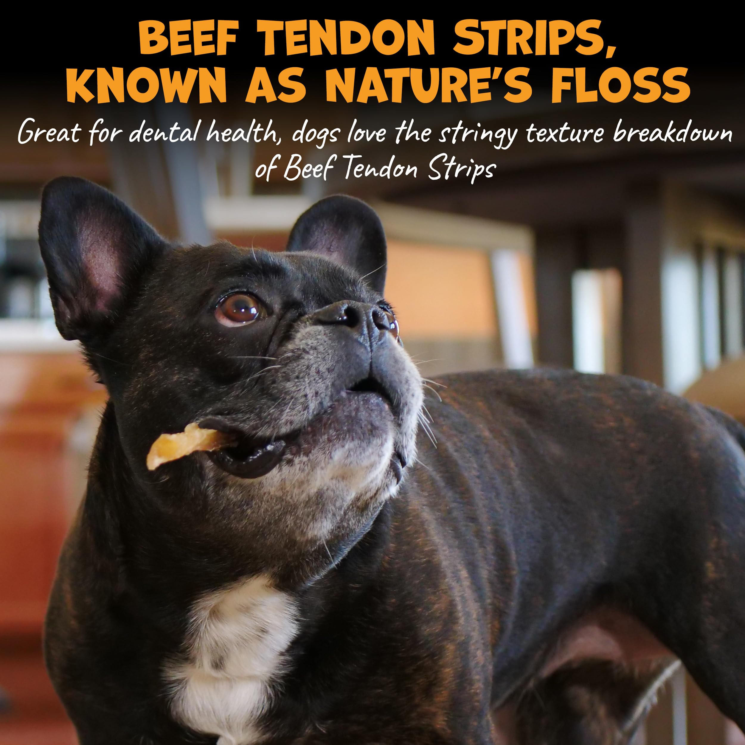 Pack Approved beef tendon durable chew built for aggressive chewers and longer sessions.