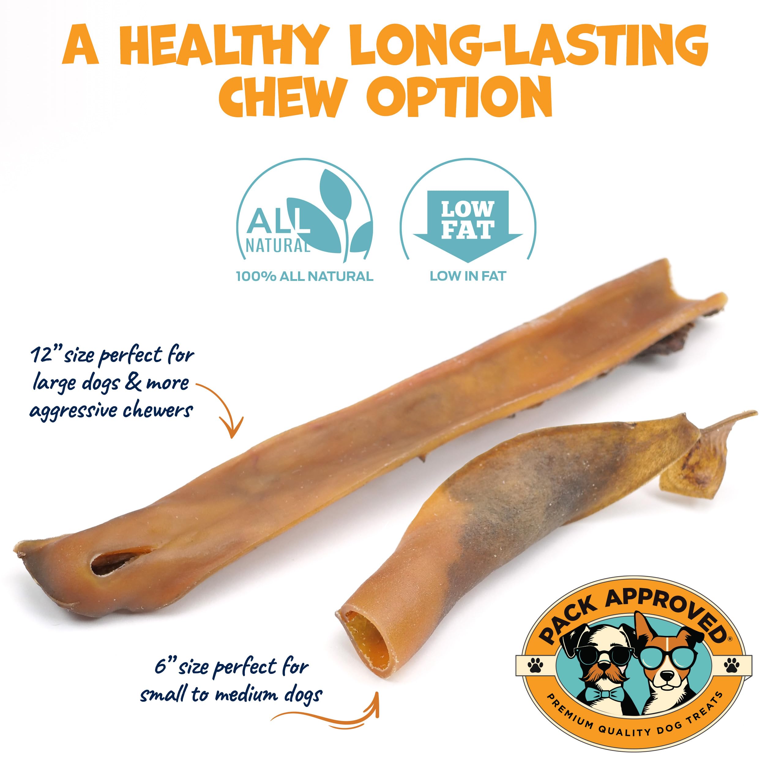 Pack Approved camel skin sticks, hypoallergenic option for sensitive dogs.