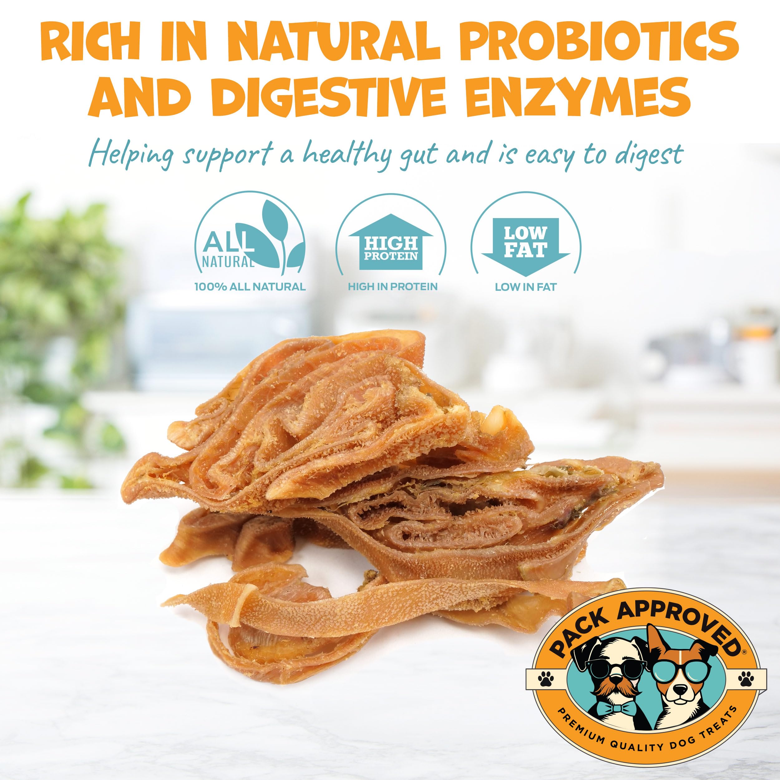 Pack Approved Lamb Tripe probiotic-rich treats support digestion