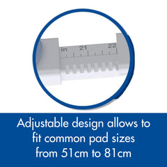 Pad Genius SureGrip containment design keeps urine on the pad, reducing mess.