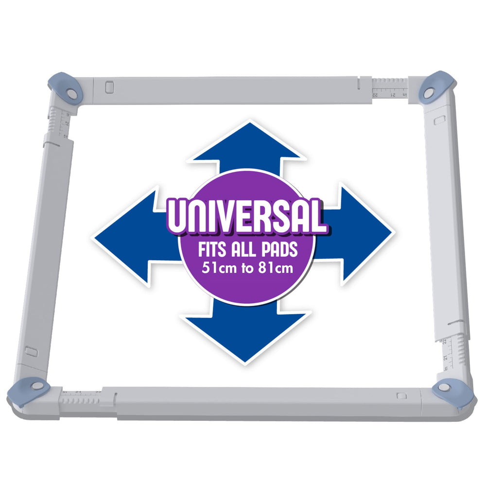 Pad Genius SureGrip holder's floor grips secure the unit to the floor for steady use.