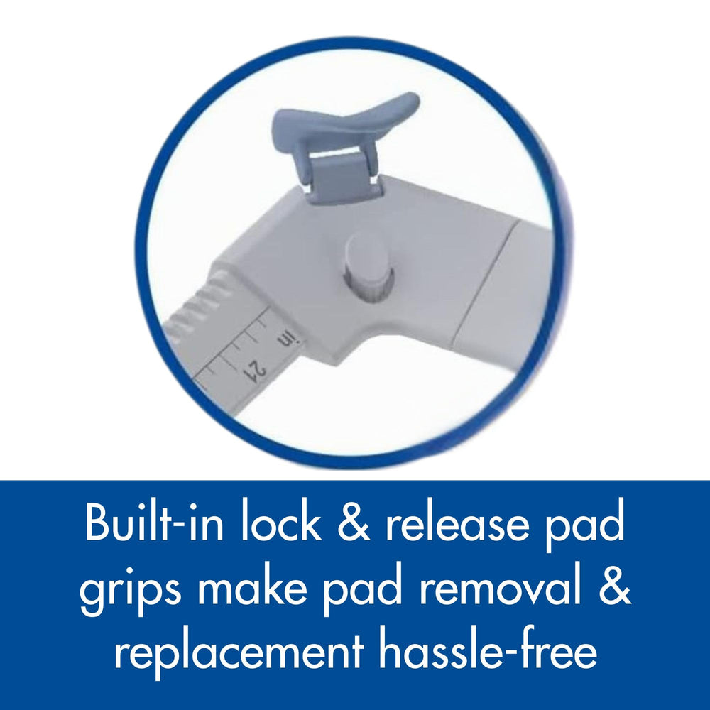 Pad Genius SureGrip in action shows the pad staying flat for easy cleanups.