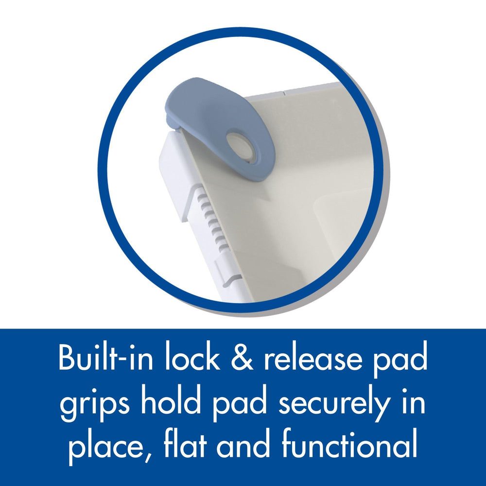 Pad Genius SureGrip sits under the pad with a slim profile for clean setup.