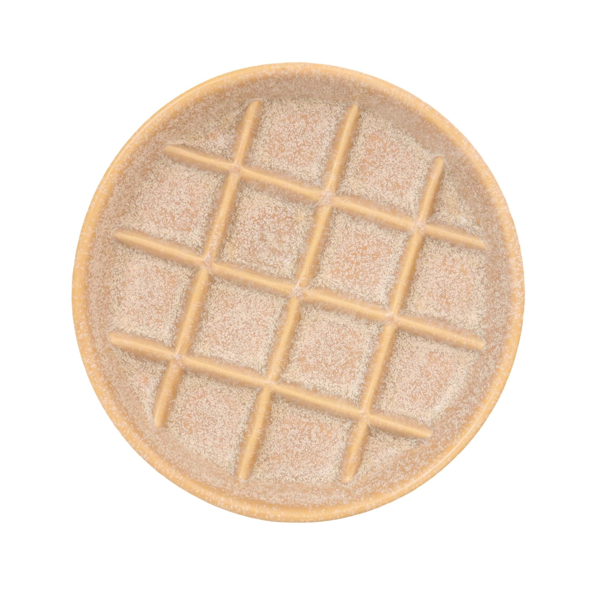Padolitlay Ceramic Slow Feeder Bowl with whisker-friendly grid supports slower meals.