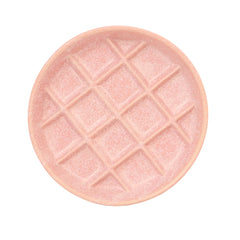 Padolitlay ceramic slow-feeder bowl pink top view promotes slower meals and better control