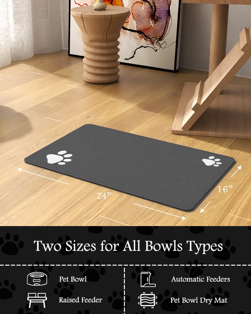 PADOOR multi-use mat suits bowls, feeders, and spill-prone pets.
