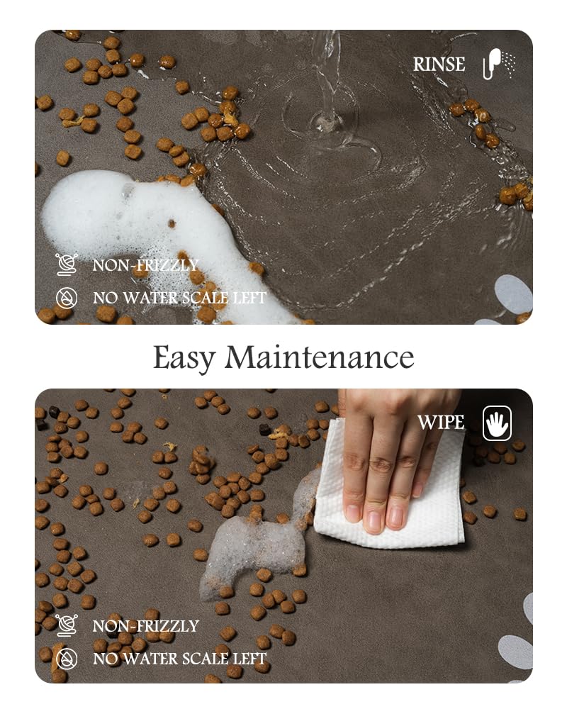 PADOOR no-stains dining mat keeps surfaces looking clean.