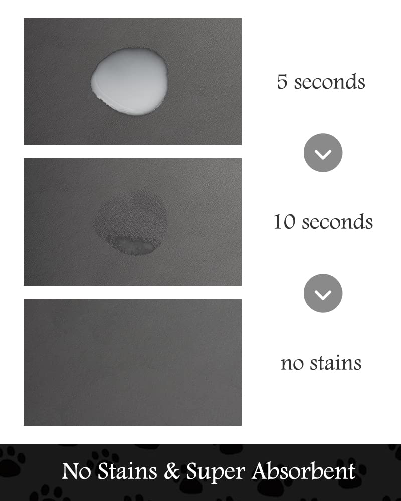 PADOOR no-stains feeding mat shows no marks after spills