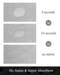 PADOOR feeding mat demonstrates quick-dry performance to keep floors dry.