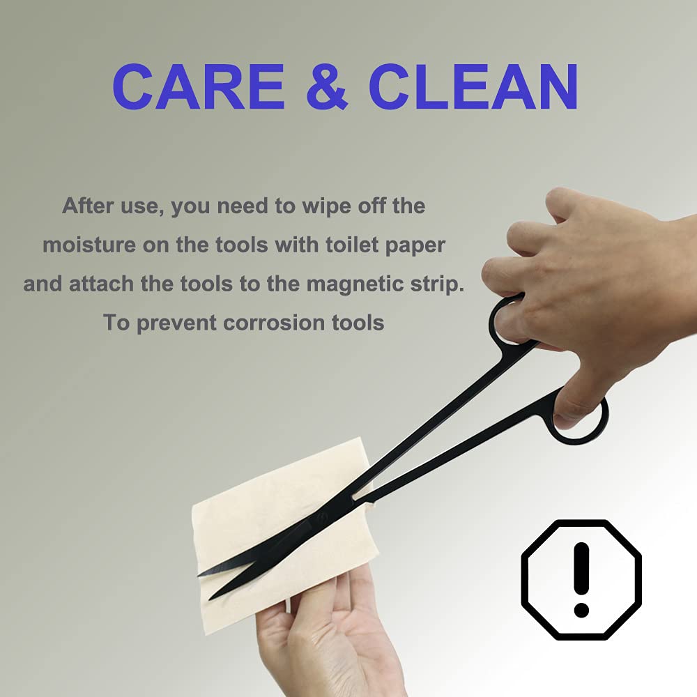 PAFOWO anti-rust coating finish protects tools from moisture for longer aquarium care