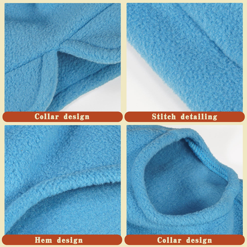 Paiaite closeup-polyester-fleece-texture-detail highlights soft fabric and warmth.
