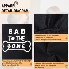 Paiaite Cozy Cotton dog shirt closeup reveals gentle fabric suitable for sensitive skin