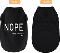 Paiaite Cozy Cotton Dog Shirt Grey XS back view highlights breathable material for all-day comfort.