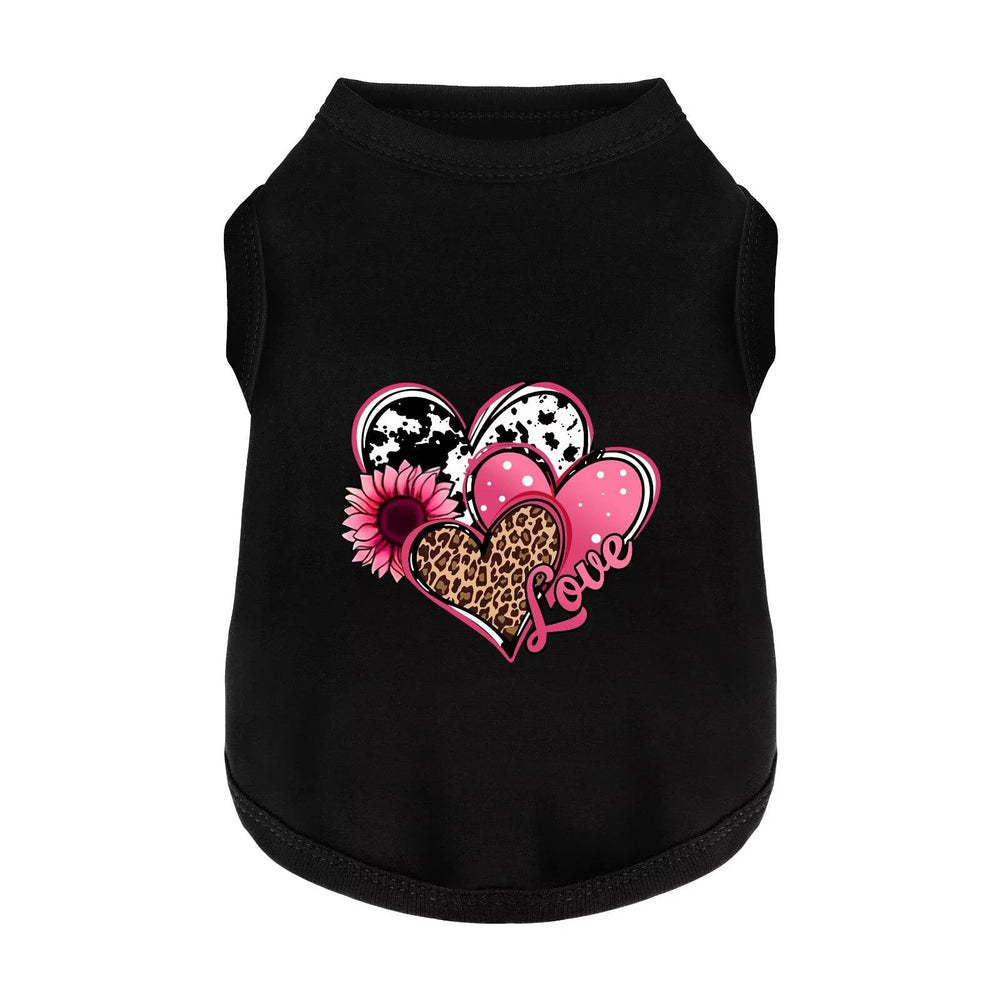 Paiaite cozy cotton dog shirt in black for everyday comfort during walks.