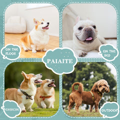 Paiaite Cozy Dog Shirt side wear beige demonstrates comfortable stretch for wriggly pups.