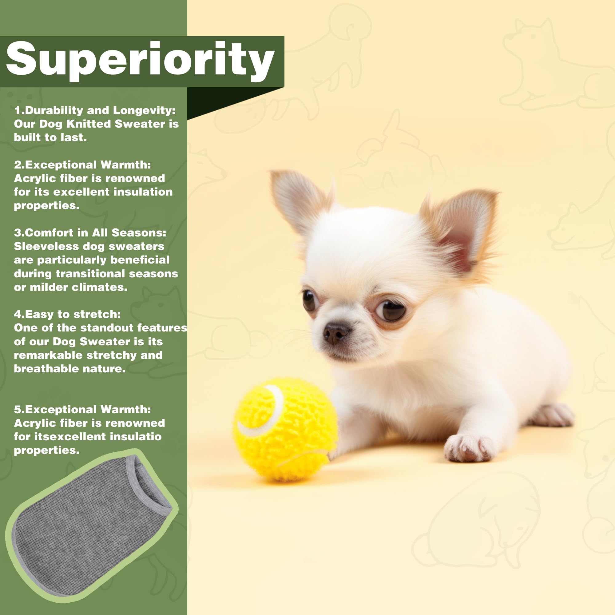 Paiaite Cozy Dog Shirt soft-knit-beige closeup emphasizes gentle fabric and stretch.