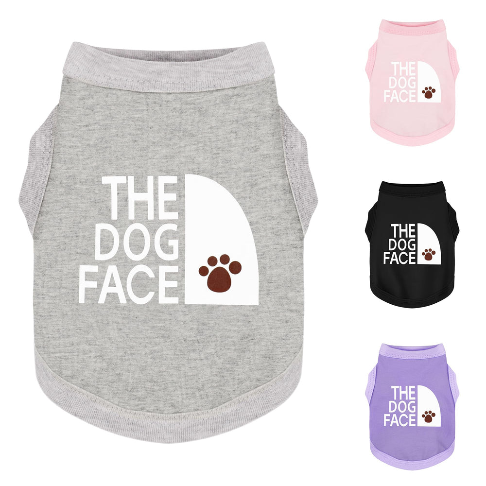 Paiaite dog-face print shirt front view for stylish daily walks.