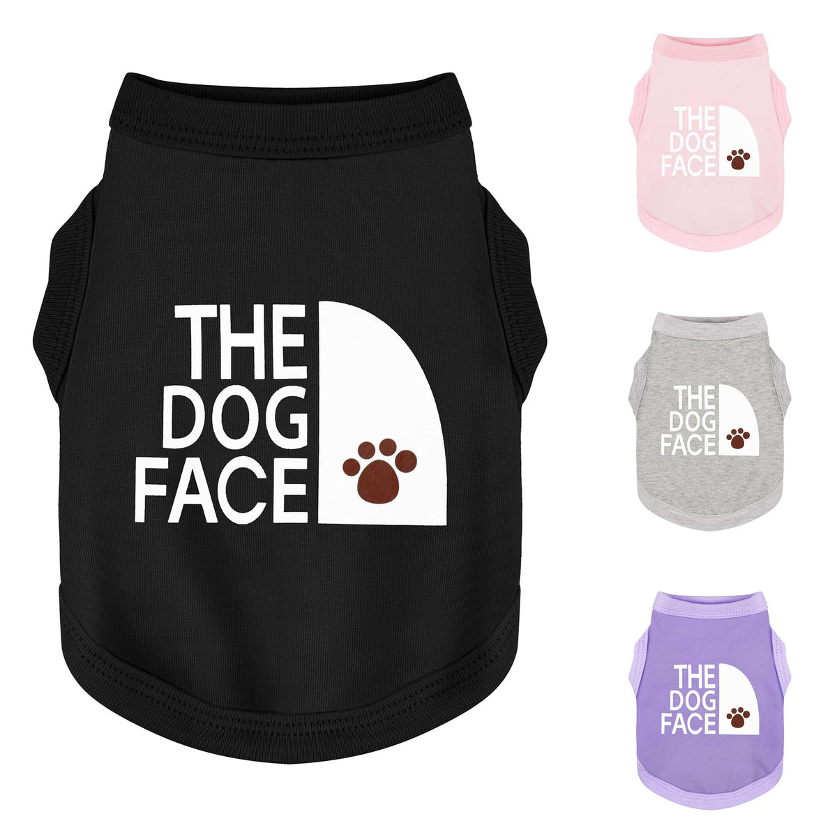 Paiaite dog face print shirt front view highlighting everyday wear
