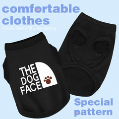 Paiaite dog-face-print shirt pink xxs on-dog captures cute everyday wear.