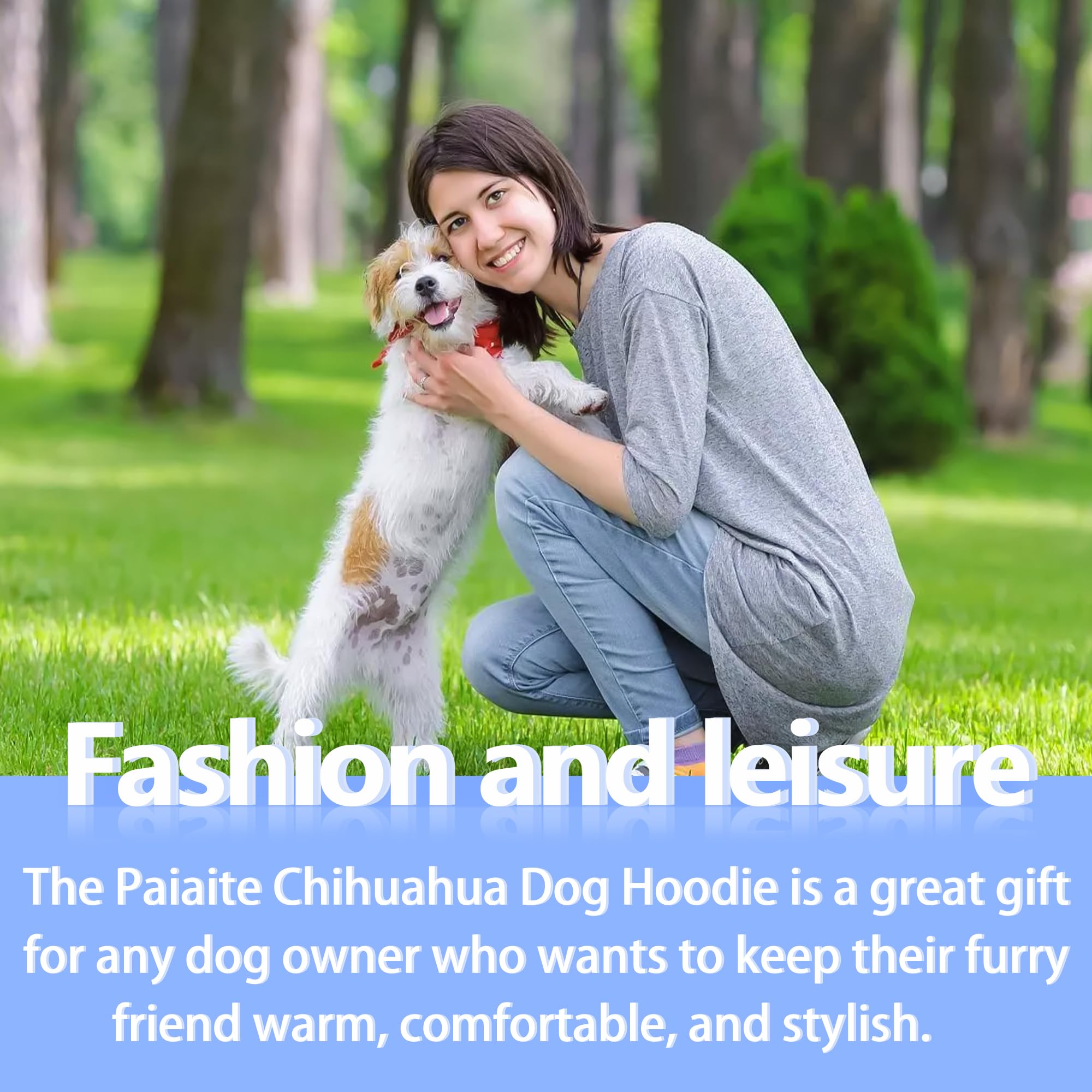 Paiaite dog hoodie fabric designed for easy cleaning after adventures.