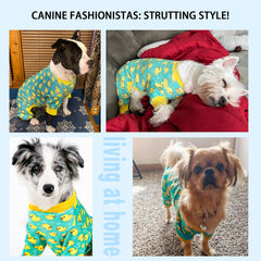 Wrinkle-resistant Paiaite dog pajamas keep a neat look after multiple washes