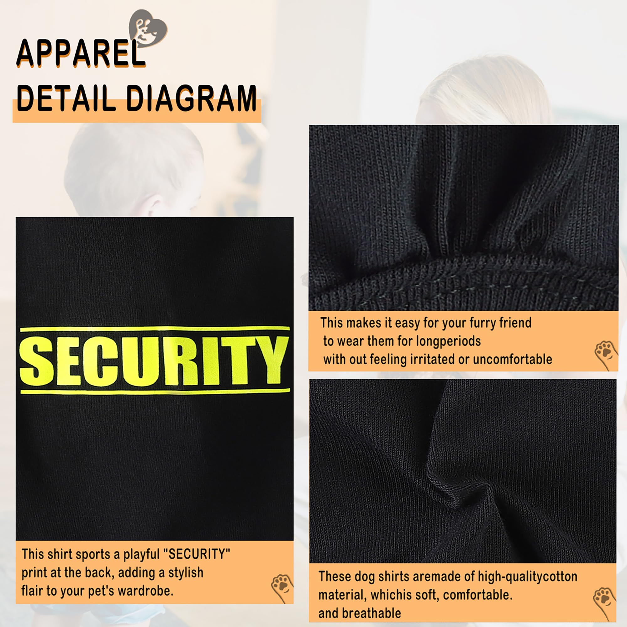 Paiaite dog shirt graphics in black for stylish outings