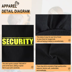Paiaite dog shirt graphics in black for stylish outings