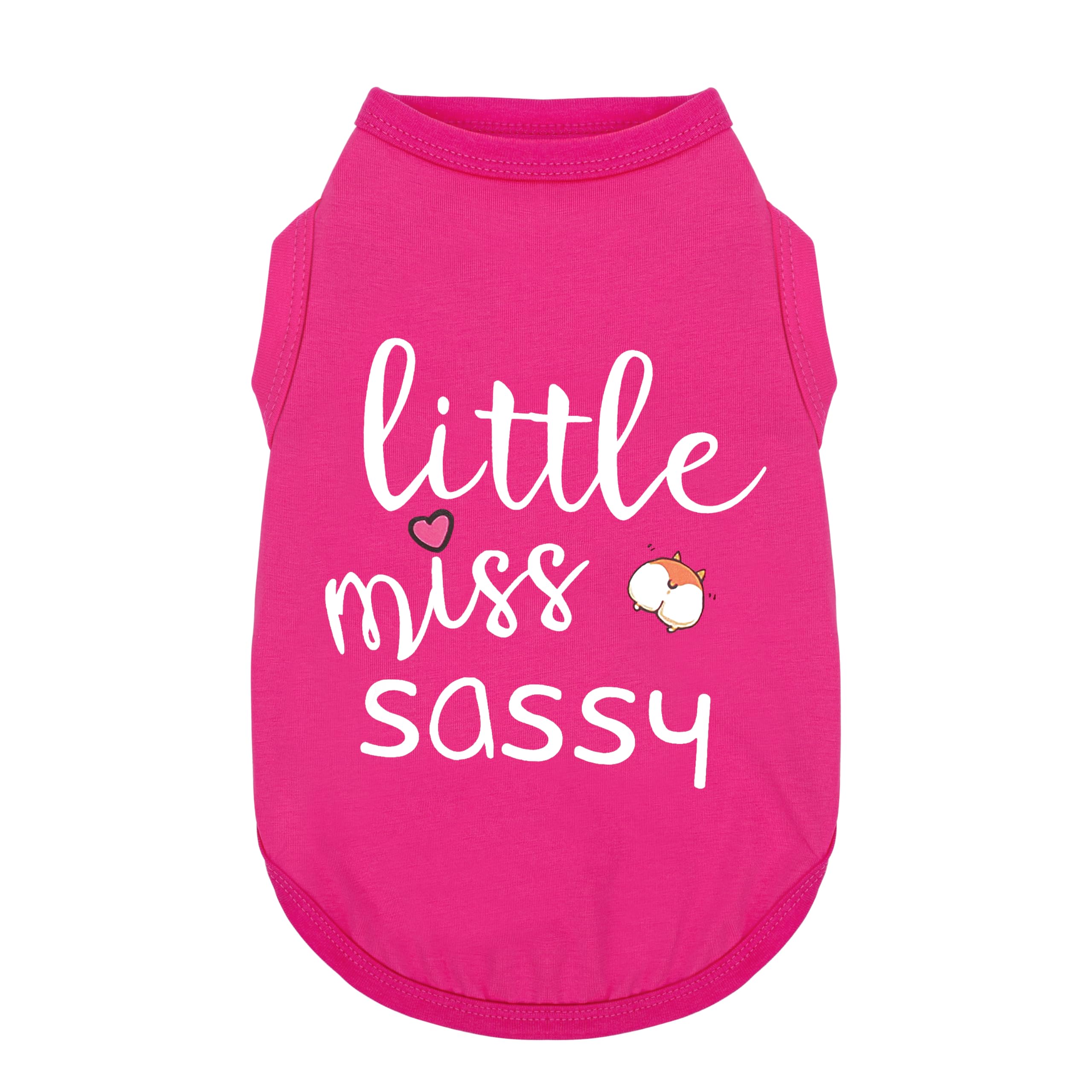 Paiaite Little Miss Sassy shirt front view shows breathable cotton for everyday comfort.