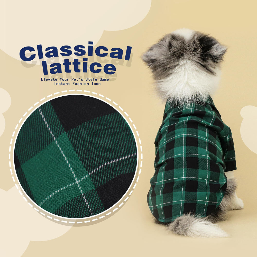 Paiaite plaid dog shirt is easy to clean and maintain after adventures