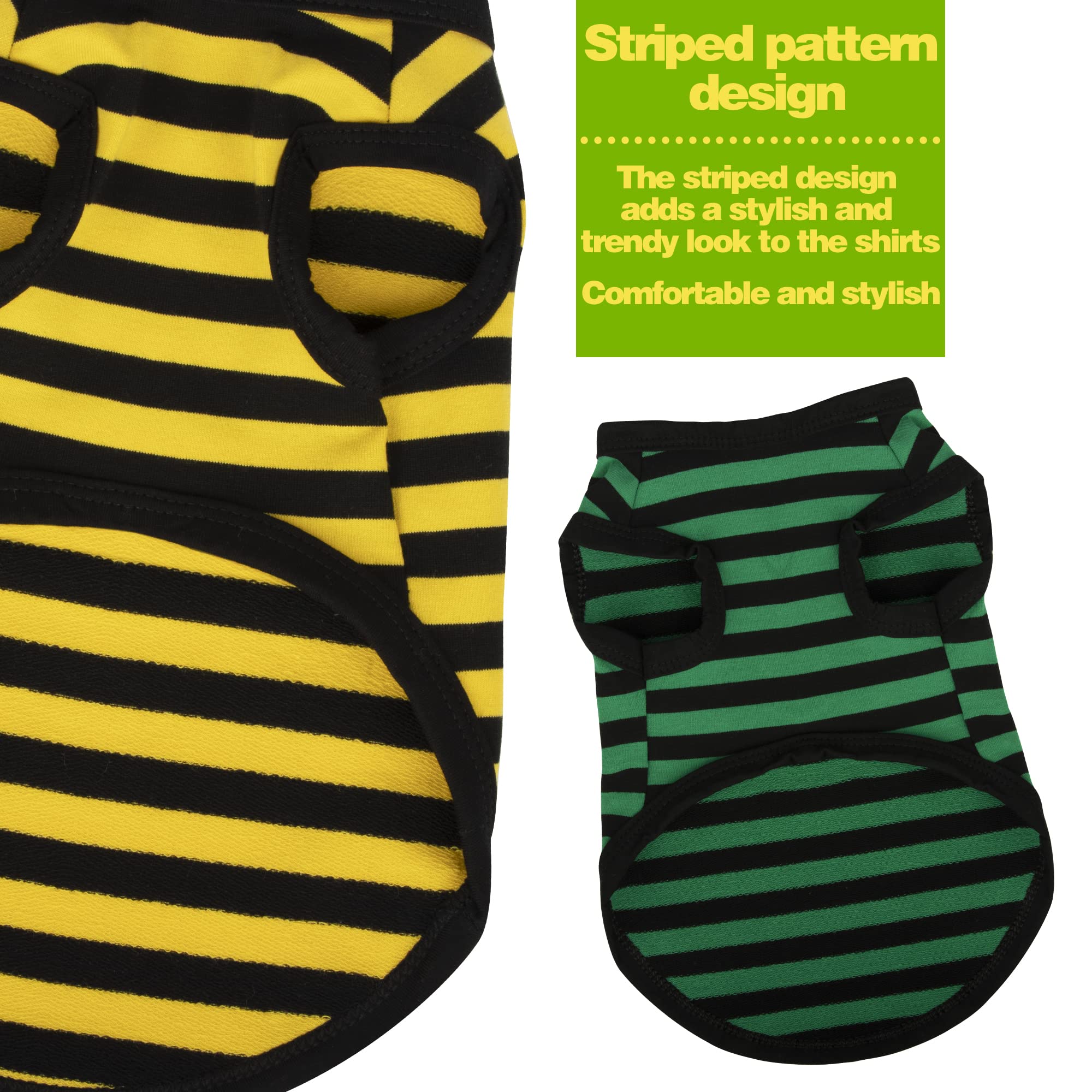 Paiaite red striped shirt tank; easy-to-wear sleeveless design for wriggly pups.