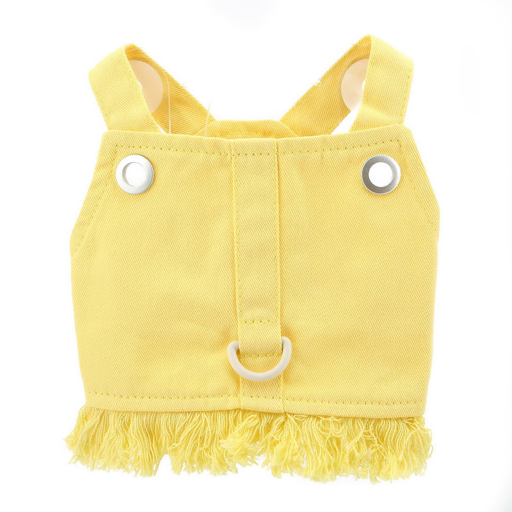 PAIDEFUL denim dog harness machine washable for easy cleaning after outings.