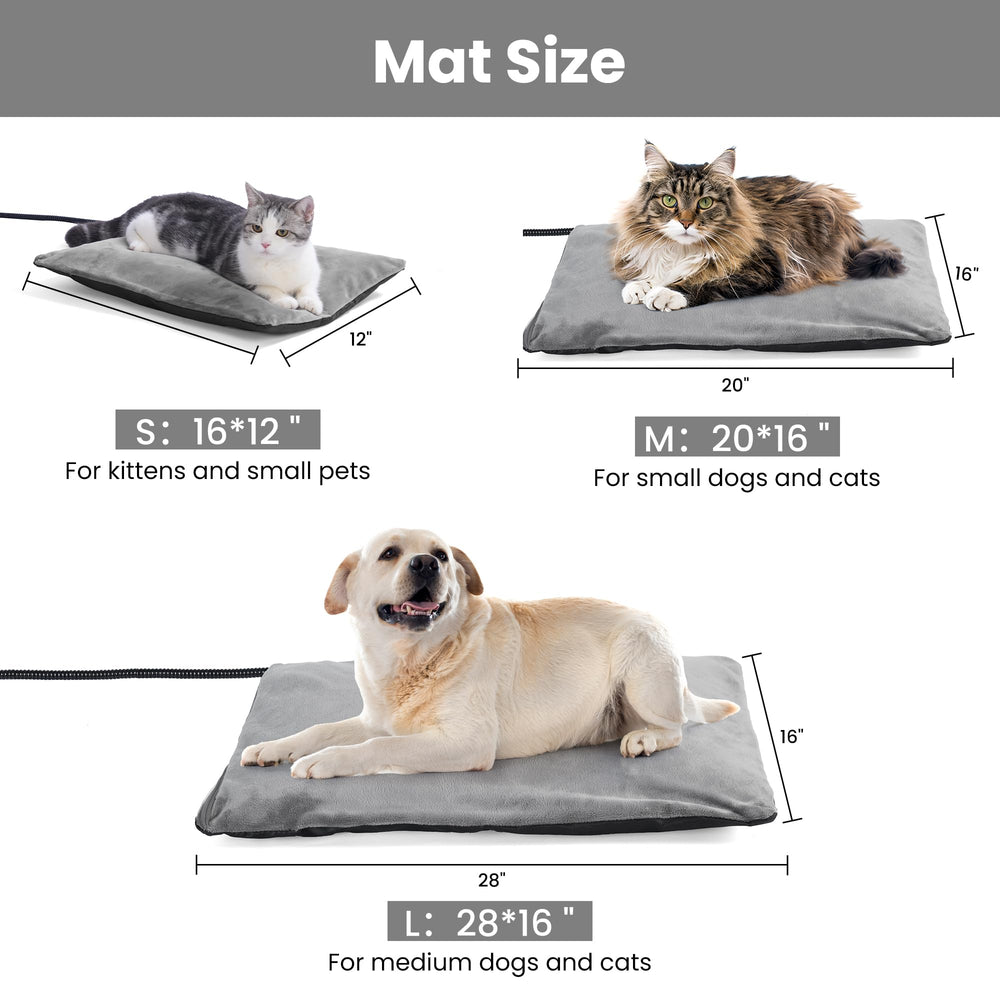 PAIGTEK patio setup demonstrates lightweight, travel-ready warmth for pets.