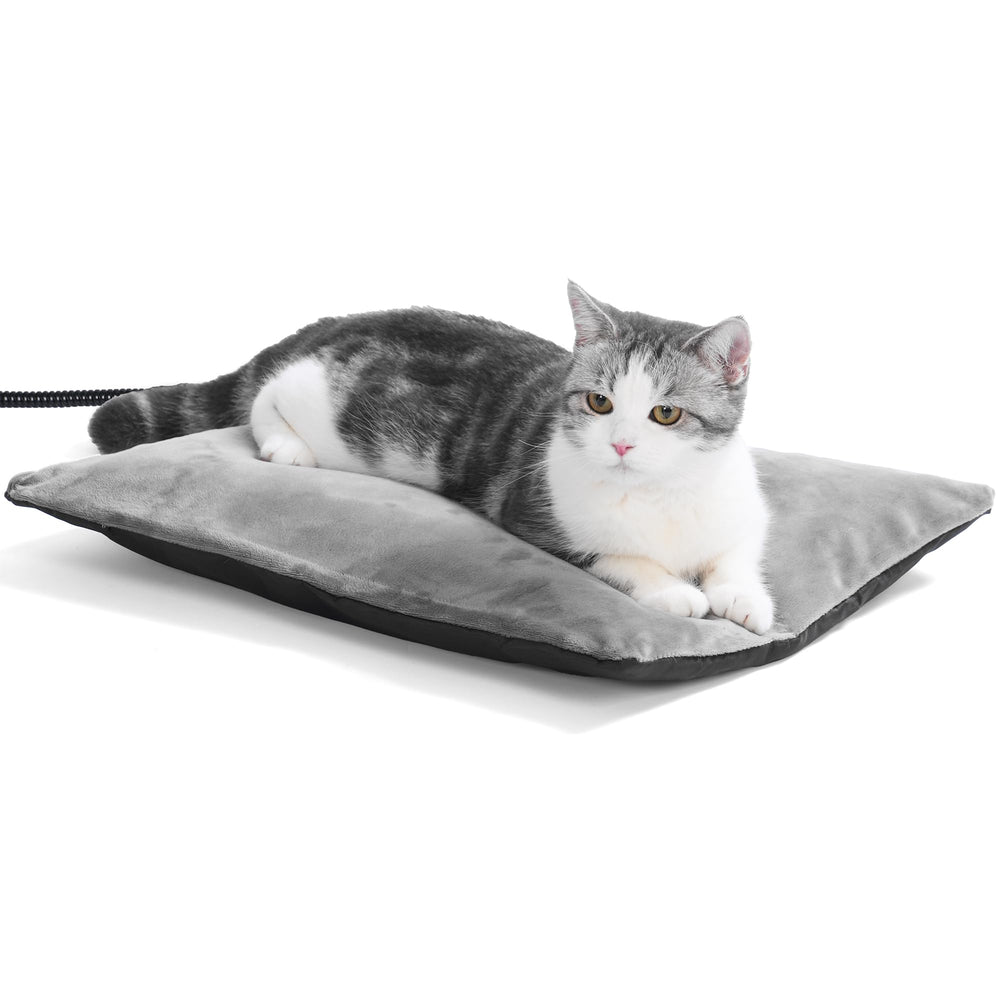 PAIGTEK Outdoor Heating Pad with temp-control keeps pets warm outdoors.