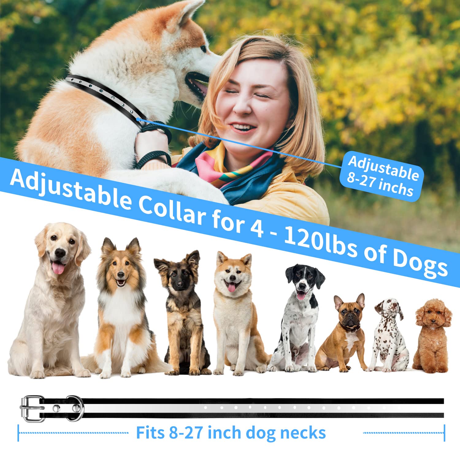 PaiPaitek bark collar IPX7 waterproof tag signals durability