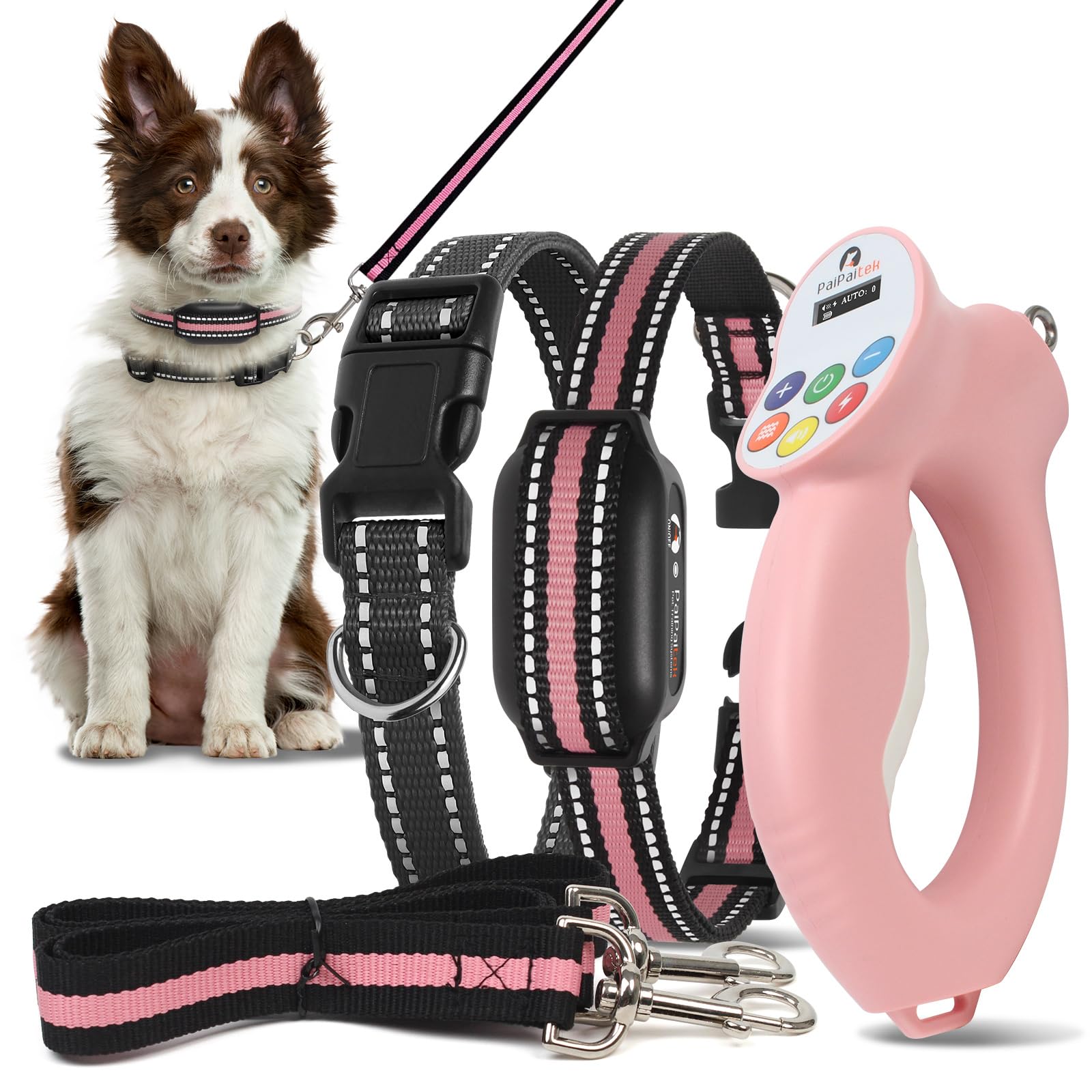 Collar de entrenamiento PaiPaitek: enfoque anti-tirones para paseos más suaves y controlados.