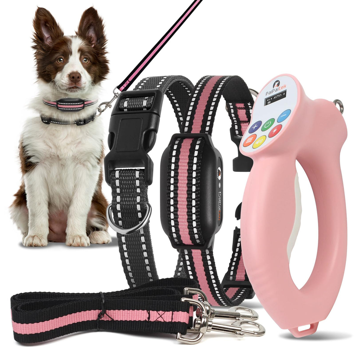 Collar de entrenamiento PaiPaitek: enfoque anti-tirones para paseos más suaves y controlados.