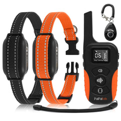 PaiPaitek dog vibration collar with two receivers for multi-dog training, no shock.