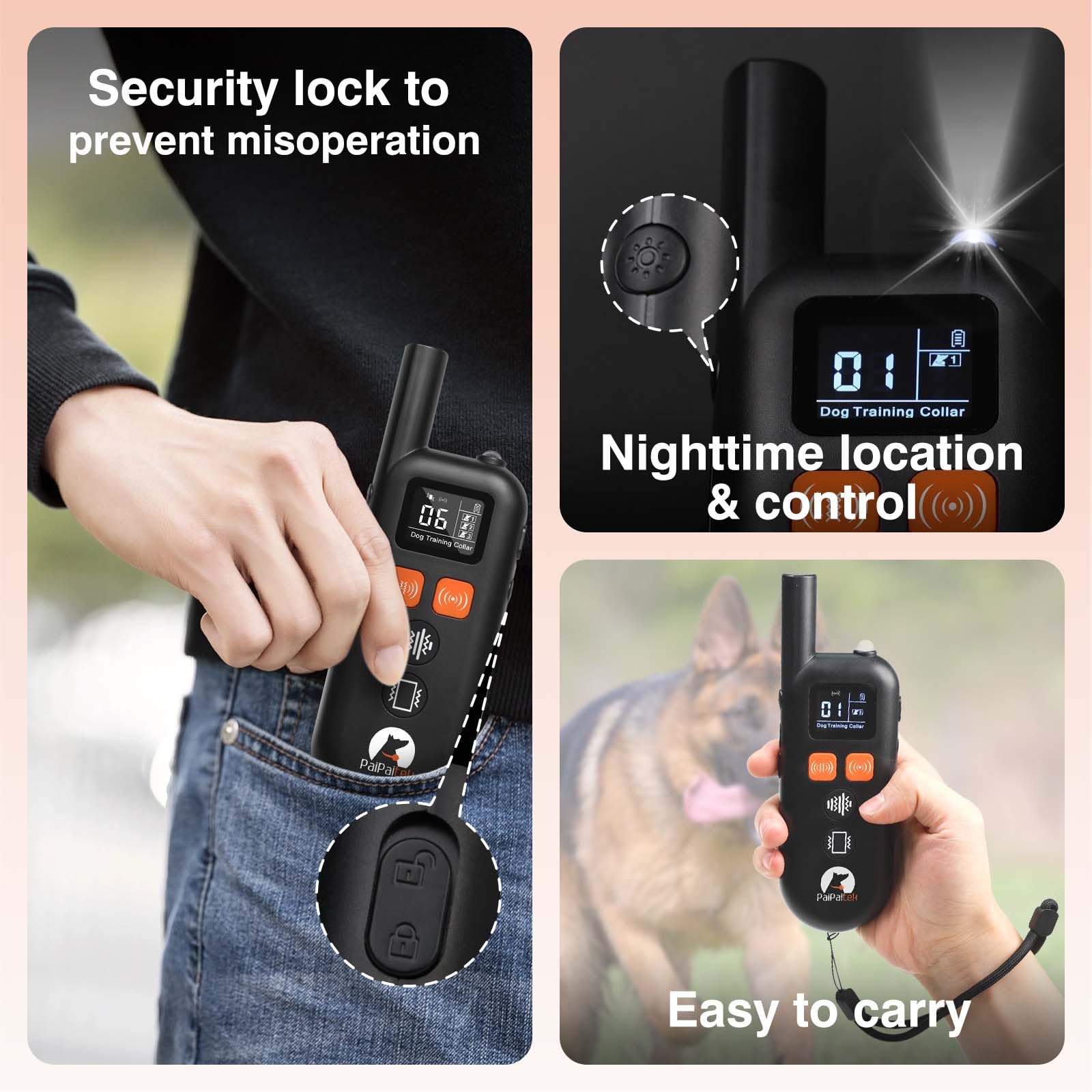 PaiPaitek security lock prevents accidental remote activation