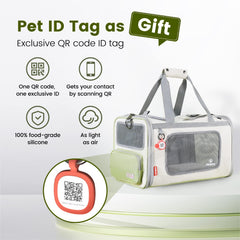 Pawaii cat carrier expandable-space view showing extra room for lounging on trips.