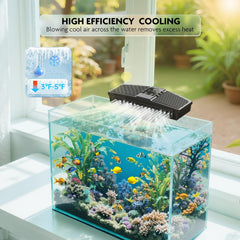 PAIZOO 26mm clip-secured mounting keeps the fan stable on different tank sizes
