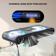 PAIZOO Aquarium Chiller Fan 45-degree vent-outlet for targeted cooling coverage