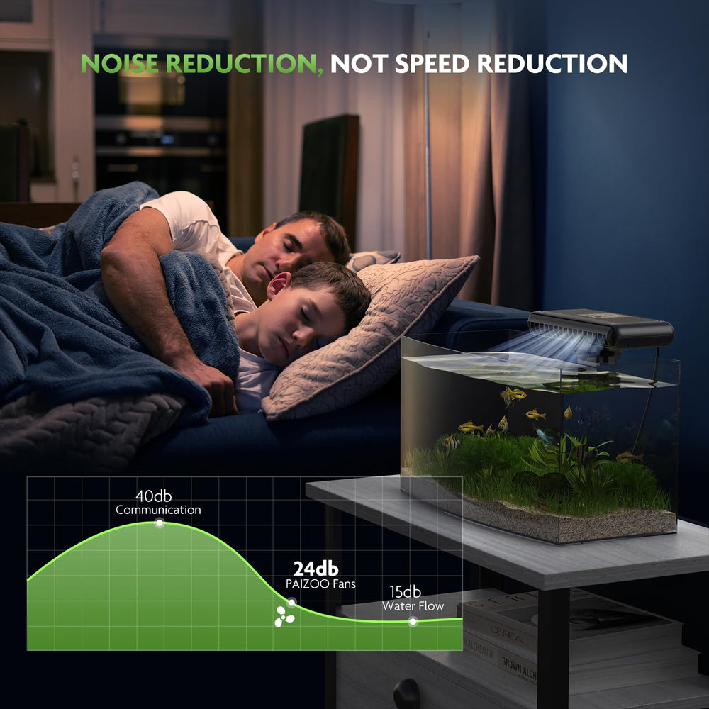 PAIZOO dual-turbo motor delivers strong airflow with reduced noise.