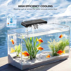 PAIZOO Aquarium Chiller Fan immersed water probe provides accurate readings